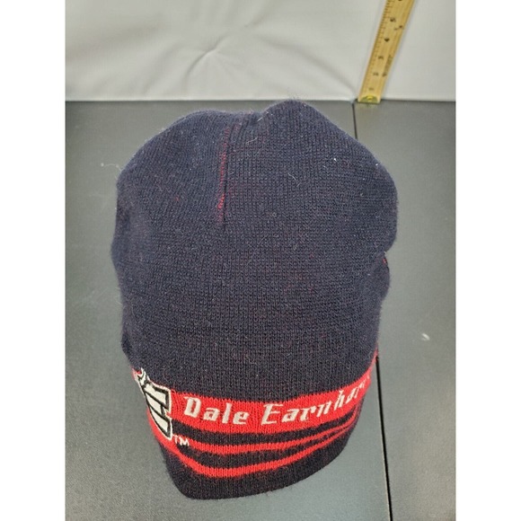 Vintage‎ 90s NASCAR Racing Dale Earnhardt Beanie Cap Unisex Black Red Acrylic - Picture 8 of 12